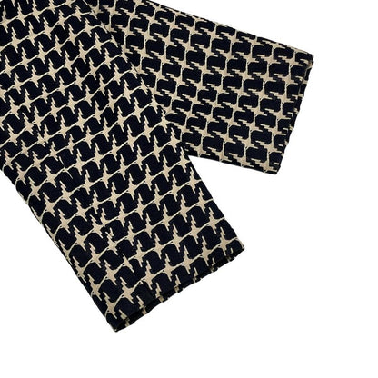 Chanel Jacket Size 40 M Women's P17432 Navy And Beige Long Sleeves / Spring /