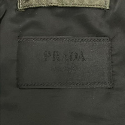 Prada Blouson Size 46 S Men's Sga038 Dark Green Zip-up/cotton/bomber Jacket
