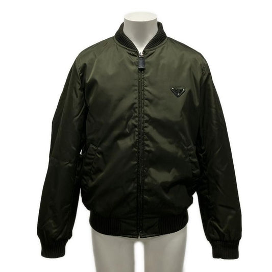Prada Blouson Size 46 S Men's Sga038 Dark Green Zip-up/cotton/bomber Jacket
