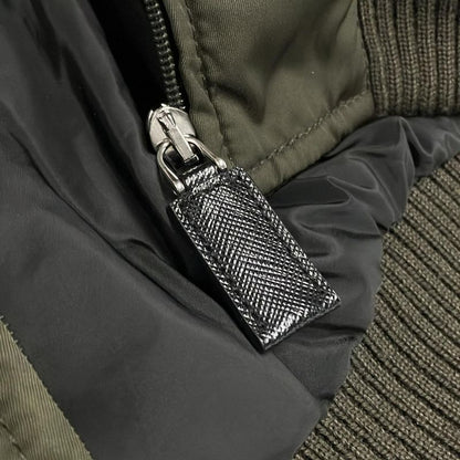 Prada Blouson Size 46 S Men's Sga038 Dark Green Zip-up/cotton/bomber Jacket