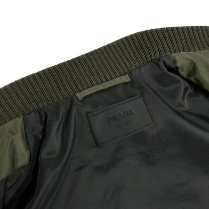 Prada Blouson Size 46 S Men's Sga038 Dark Green Zip-up/cotton/bomber Jacket