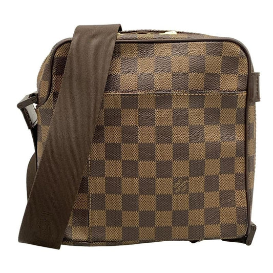 Louis Vuitton Shoulder Bag Damier Olaf PM N41442 Ebène