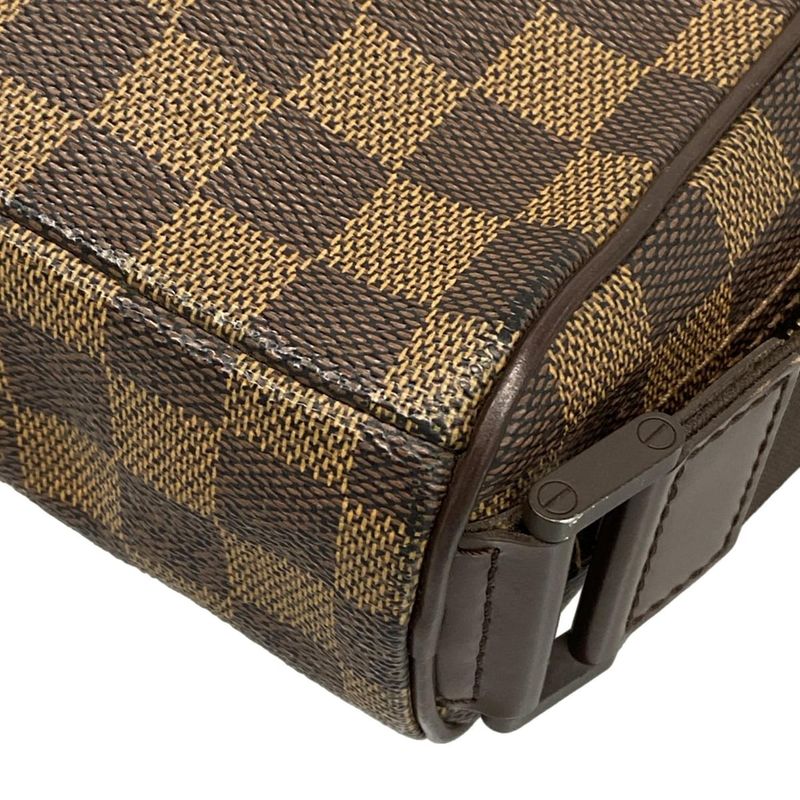 Louis Vuitton Shoulder Bag Damier Olaf PM N41442 Ebène