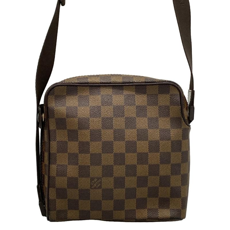 Louis Vuitton Shoulder Bag Damier Olaf PM N41442 Ebène