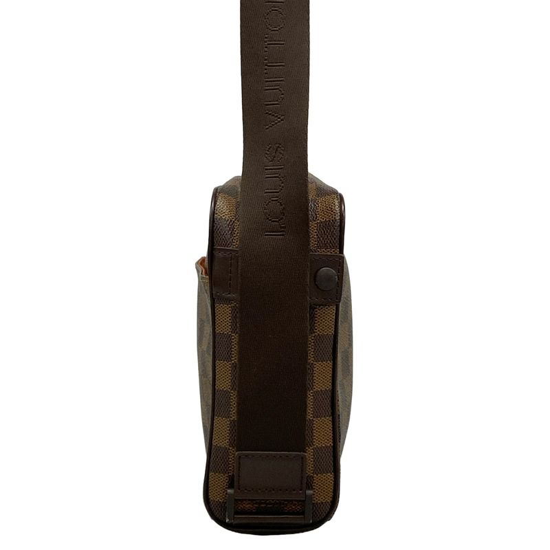 Louis Vuitton Shoulder Bag Damier Olaf PM N41442 Ebène