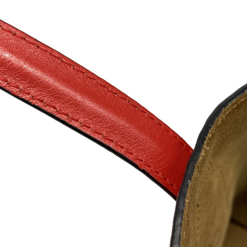 Loewe Tote Bag T-shopper Bag/repeat Red Leather