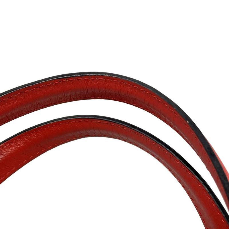 Loewe Tote Bag T-shopper Bag/repeat Red Leather