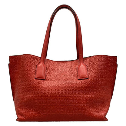 Loewe Tote Bag T-shopper Bag/repeat Red Leather