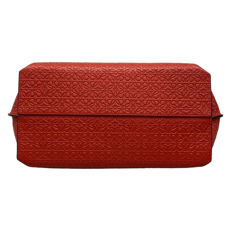 Loewe Tote Bag T-shopper Bag/repeat Red Leather