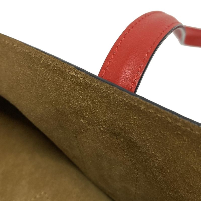 Loewe Tote Bag T-shopper Bag/repeat Red Leather