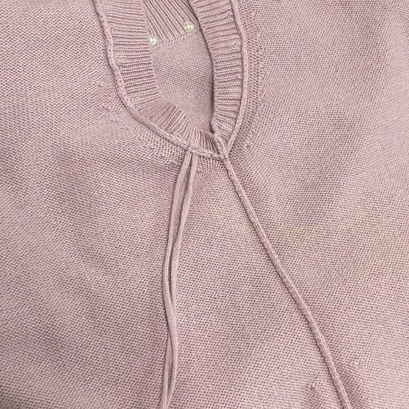 Chanel Dress Size 38 M Women's P53637 Light Pink Crewneck/sleeveless/knee