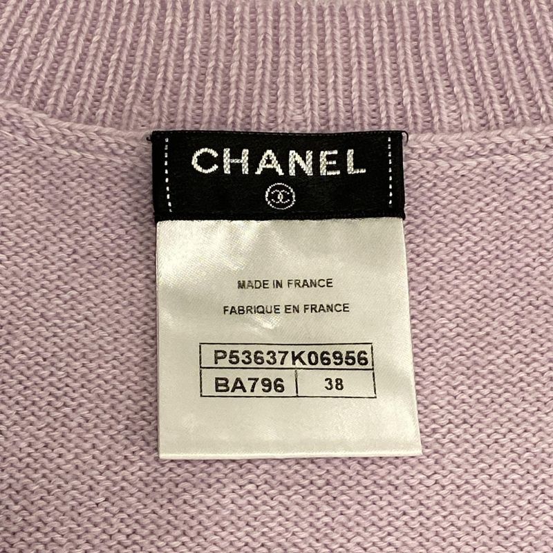 Chanel Dress Size 38 M Women's P53637 Light Pink Crewneck/sleeveless/knee