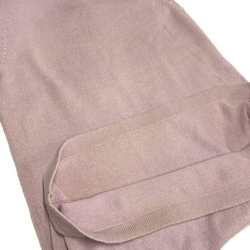 Chanel Dress Size 38 M Women's P53637 Light Pink Crewneck/sleeveless/knee