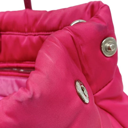 Prada Tote Bag Tessuto Bomber Pink Leather
