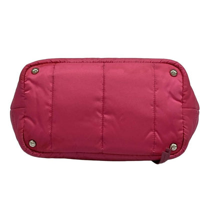 Prada Tote Bag Tessuto Bomber Pink Leather