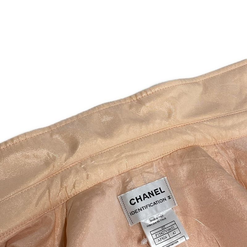 Chanel Vest Size 42 L Ladies P15427 Pink Beige Quilted
