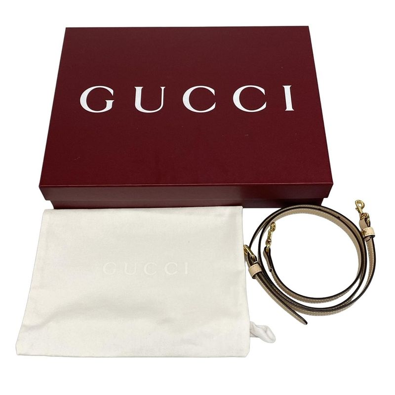 Gucci Tote Bag GG Super Mini Bag 790133 Beige Mini Bag Leather