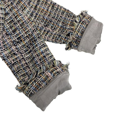 Chanel Jacket Size 38 M Women's P23159 Light Pink X Navy X Multi Long Sleeves /