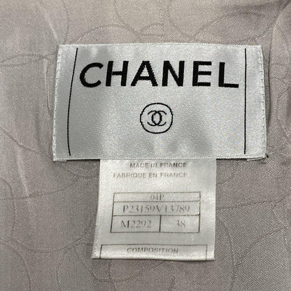 Chanel Jacket Size 38 M Women's P23159 Light Pink X Navy X Multi Long Sleeves /