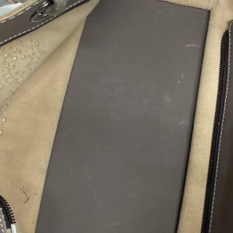 Loewe Tote Bag Shopper Tote Gray Perforated Leather