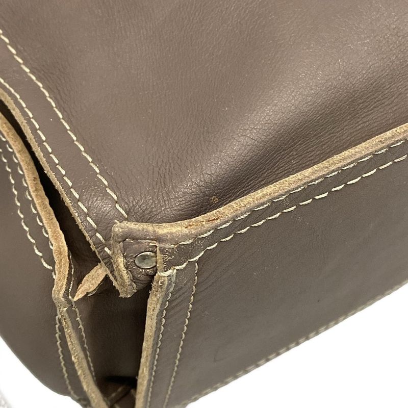 Loewe Tote Bag Shopper Tote Gray Perforated Leather