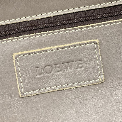 Loewe Tote Bag Shopper Tote Gray Perforated Leather