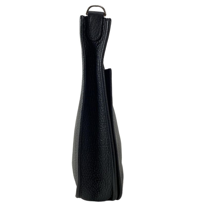 Hermes Shoulder Bag Evelyn 3 III PM Black Silver Hardware