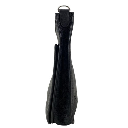 Hermes Shoulder Bag Evelyn 3 III PM Black Silver Hardware