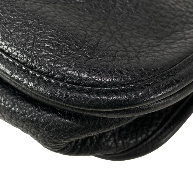 Hermes Shoulder Bag Evelyn 3 III PM Black Silver Hardware