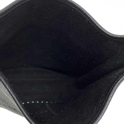 Hermes Shoulder Bag Evelyn 3 III PM Black Silver Hardware