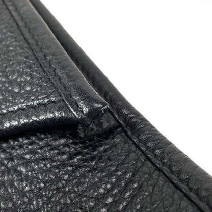 Hermes Shoulder Bag Evelyn 3 III PM Black Silver Hardware