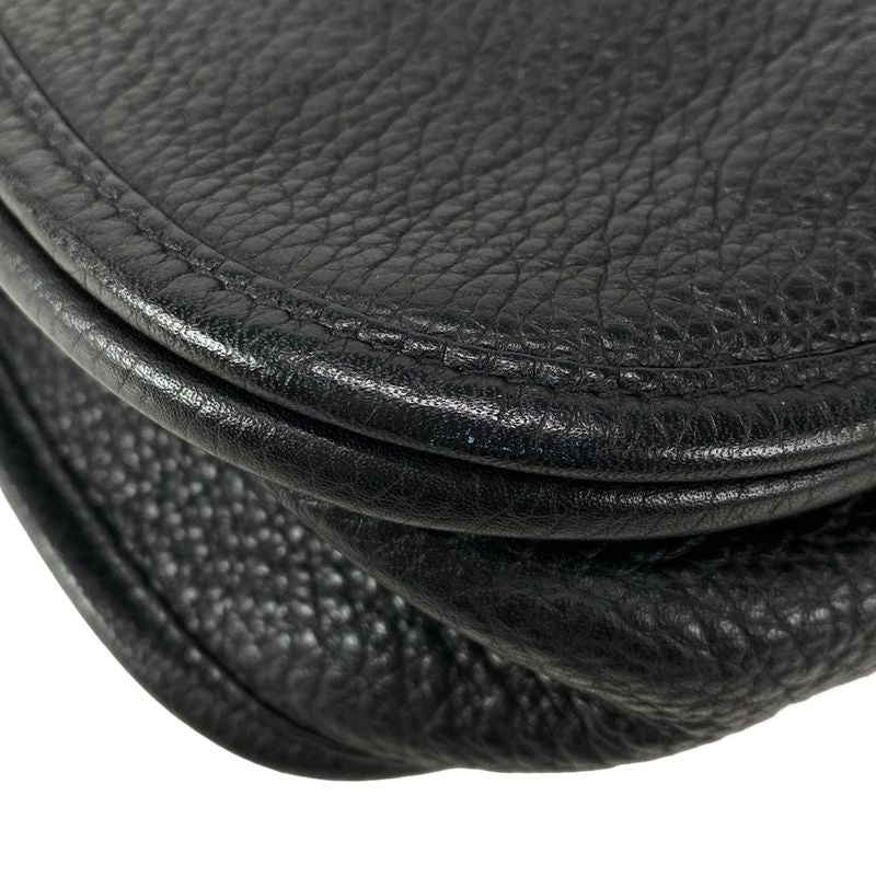 Hermes Shoulder Bag Evelyn 3 III PM Black Silver Hardware