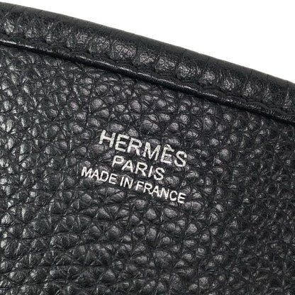 Hermes Shoulder Bag Evelyn 3 III PM Black Silver Hardware