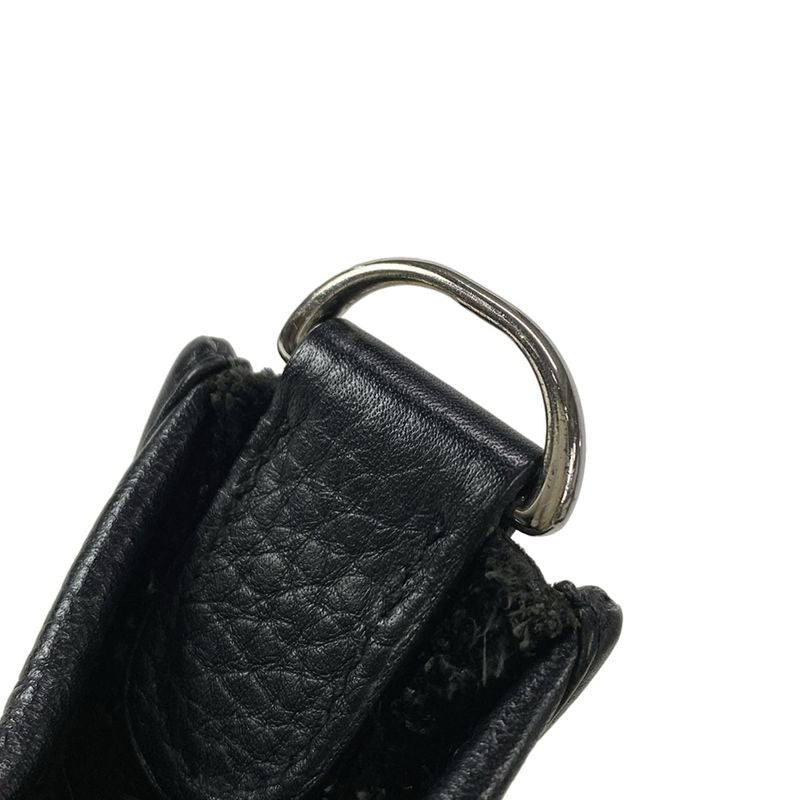Hermes Shoulder Bag Evelyn 3 III PM Black Silver Hardware