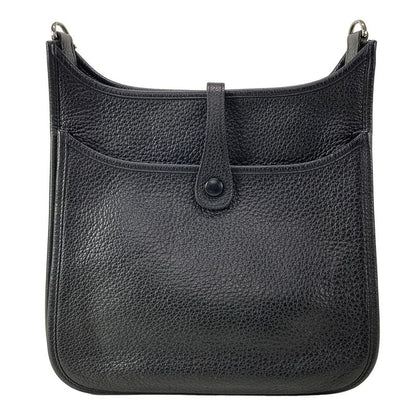 Hermes Shoulder Bag Evelyn 3 III PM Black Silver Hardware