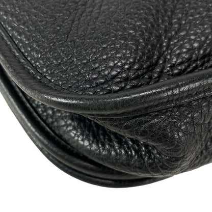 Hermes Shoulder Bag Evelyn 3 III PM Black Silver Hardware