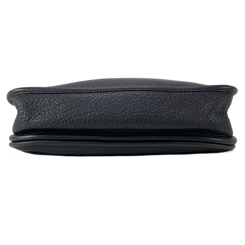 Hermes Shoulder Bag Evelyn 3 III PM Black Silver Hardware