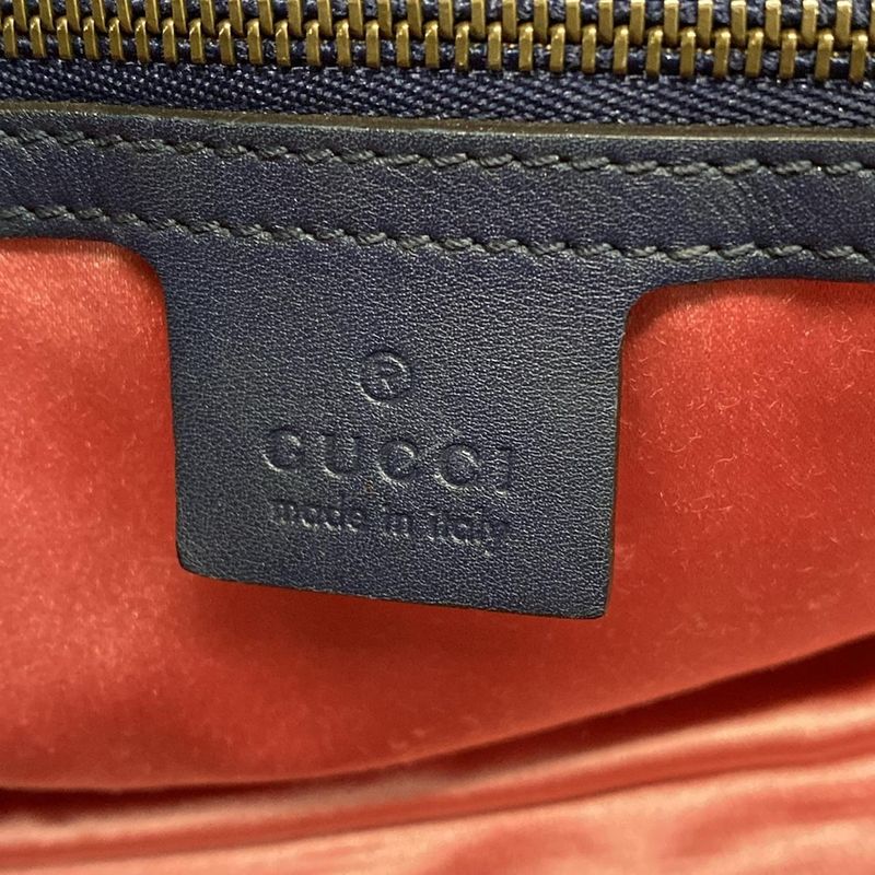 Gucci Shoulder Bag GG Marmont Quilted Small Shoulder Bag 443497 Blue Chain