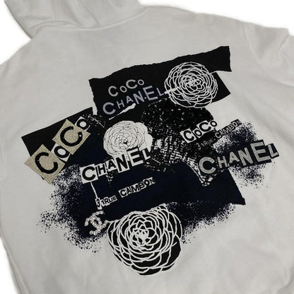 Chanel Hoodie Size XS Women - P63299 White And Black Long Sleeves / Sequins /