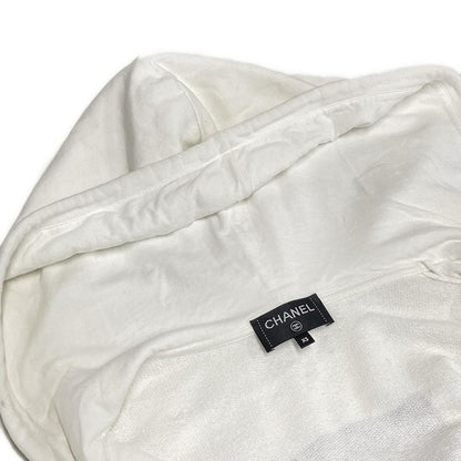 Chanel Hoodie Size XS Women - P63299 White And Black Long Sleeves / Sequins /