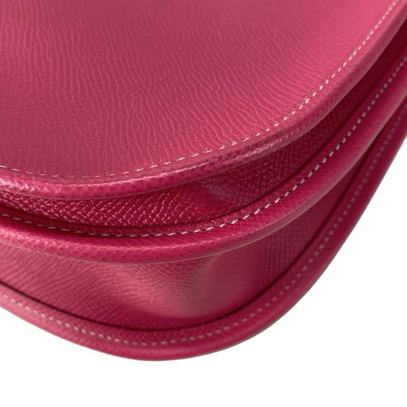 Hermes Shoulder Bag Evelyn 3 III PM Rose Tillian Silver Hardware
