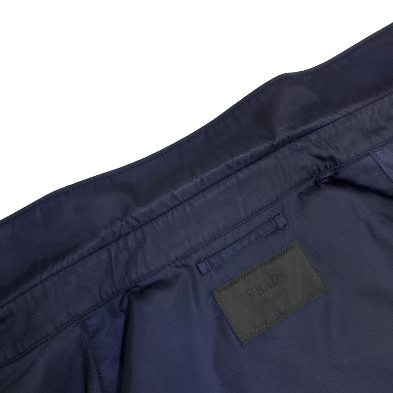 Prada Blouson Size S Men's Re-nylon Shirt Sc514 Navy