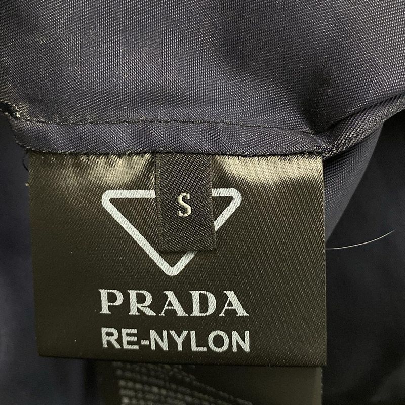 Prada Blouson Size S Men's Re-nylon Shirt Sc514 Navy