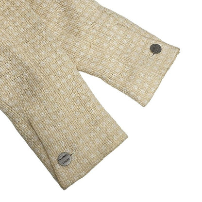Chanel Jacket Size 38 M Women - P14905 Ivory And Beige Long Sleeves / Checkered