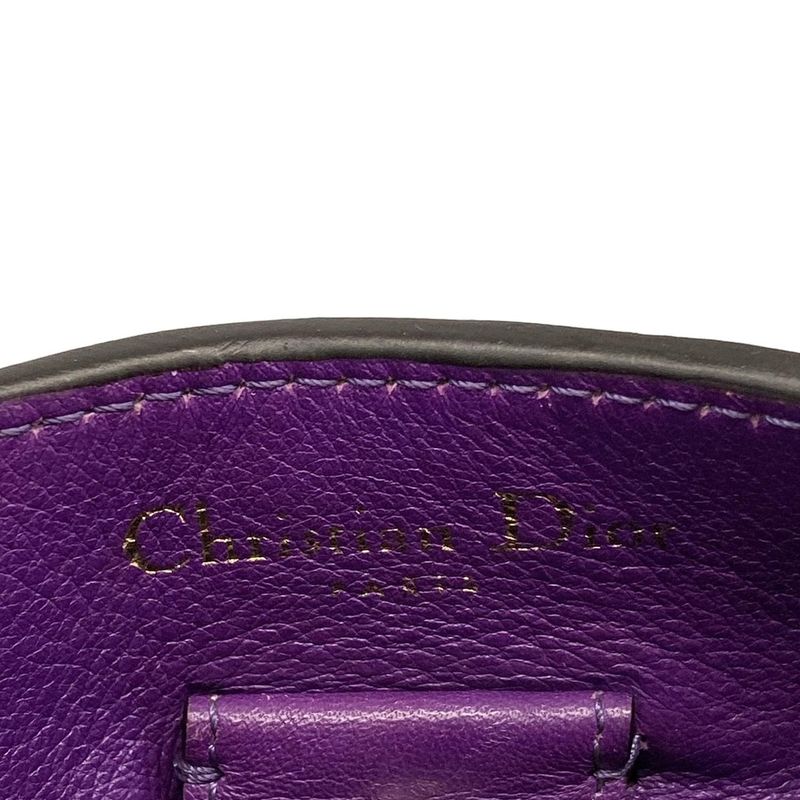 Dior/christian Dior Tote Bag Diorissimo Green Leather