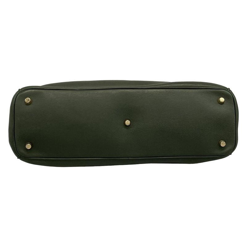 Dior/christian Dior Tote Bag Diorissimo Green Leather