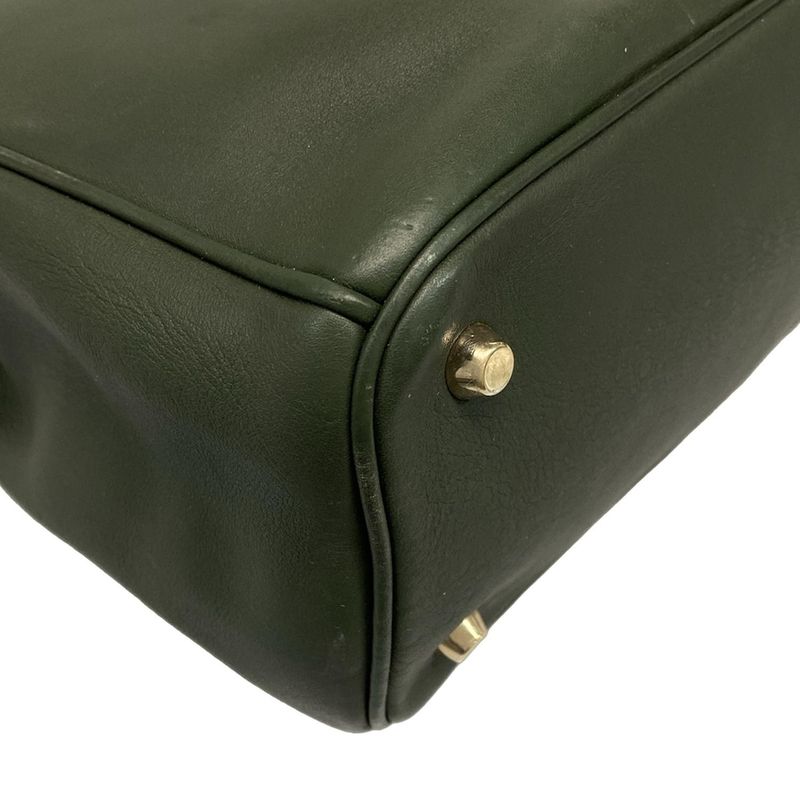 Dior/christian Dior Tote Bag Diorissimo Green Leather