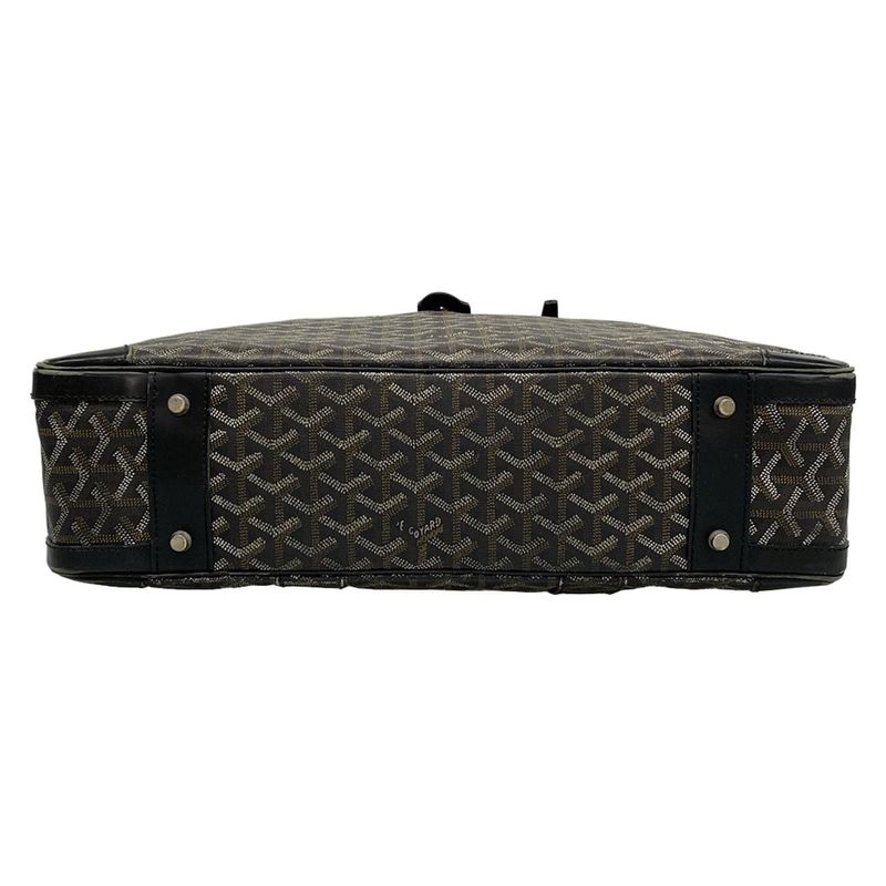 Goyard Ambassade Business Bag Black Leather