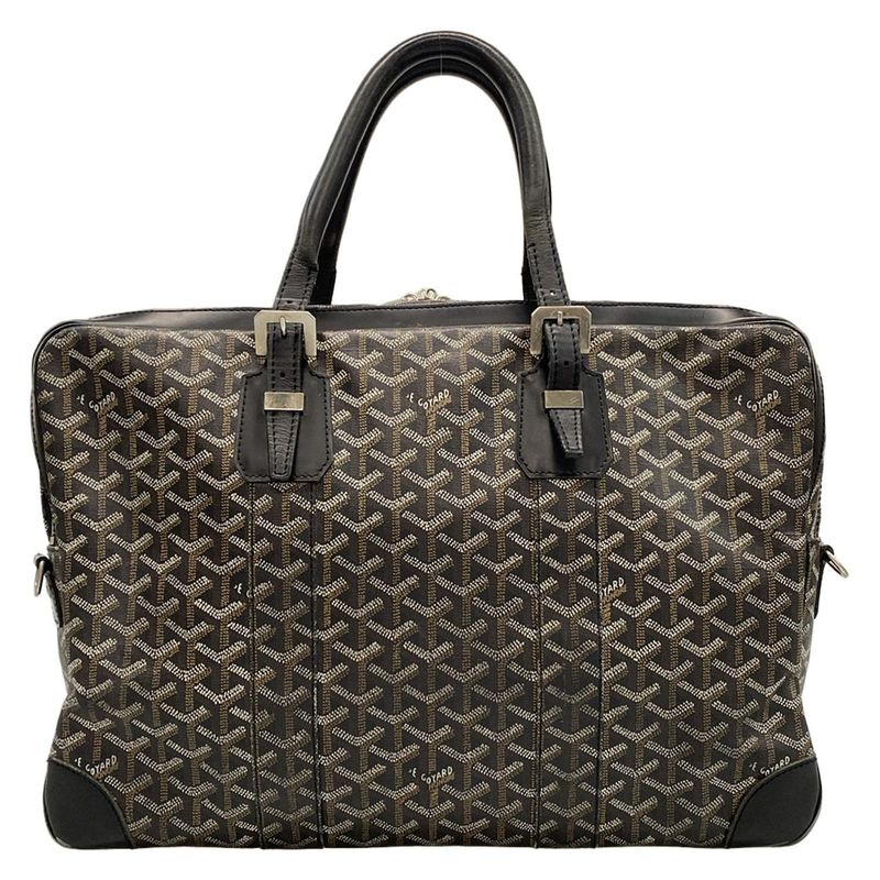 Goyard Ambassade Business Bag Black Leather