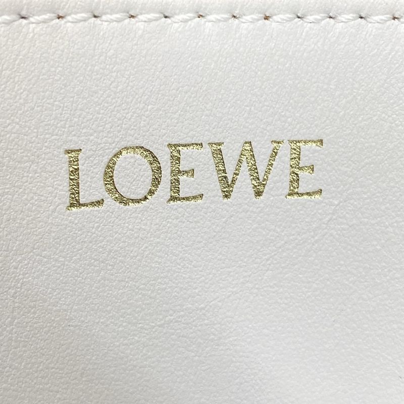 Loewe Tote Bag Puzzle Fold Tote Medium Beige And White Folding / Bicolor